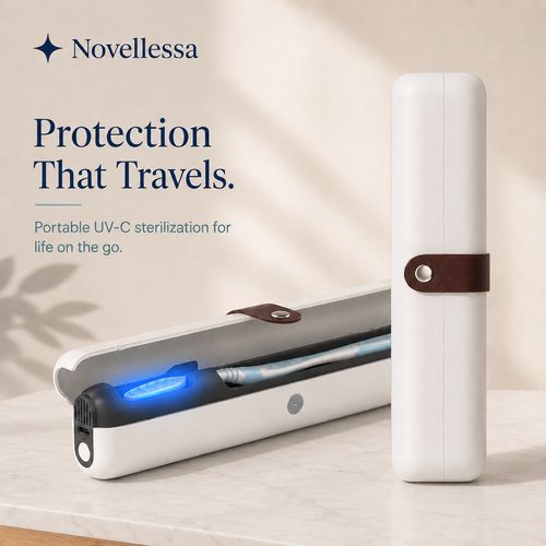 Novellessa Portable UV-C Toothbrush Sterilizer