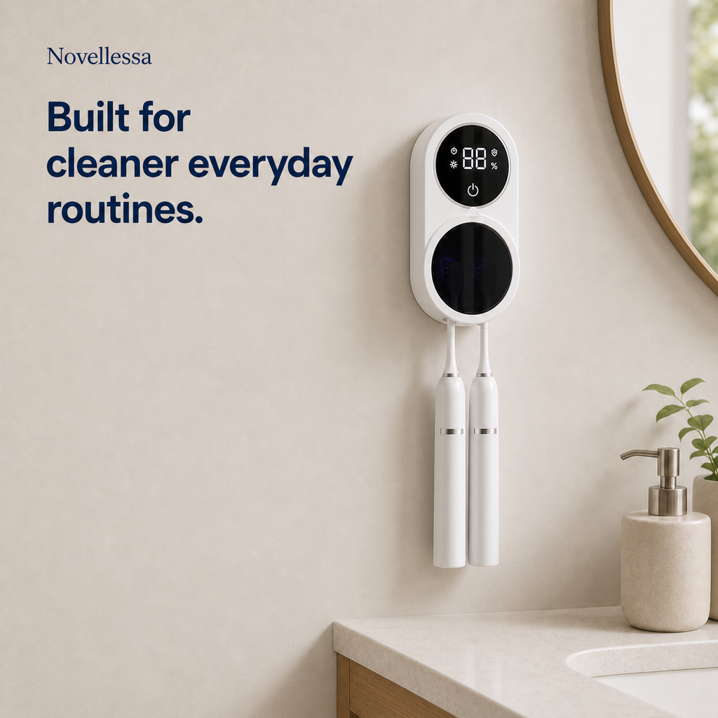 Novellessa Wall-Mounted UV Toothbrush Sterilizer