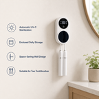 Novellessa Wall-Mounted UV Toothbrush Sterilizer