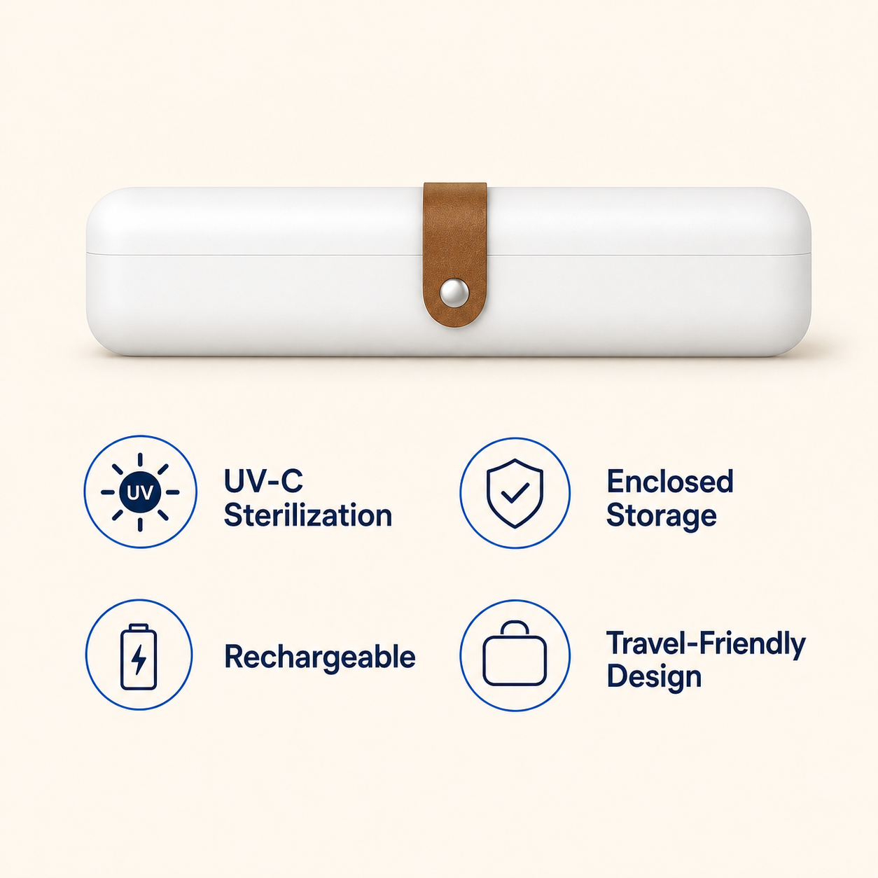 Novellessa Portable UV-C Toothbrush Sterilizer